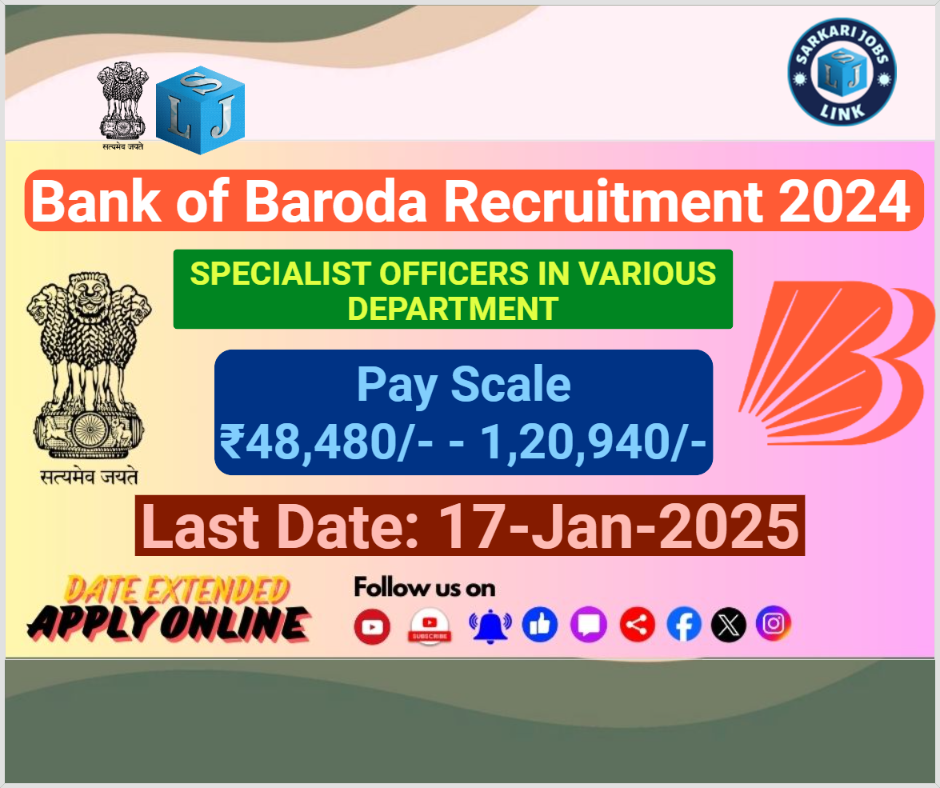 Bank of Baroda Recruitment 2024