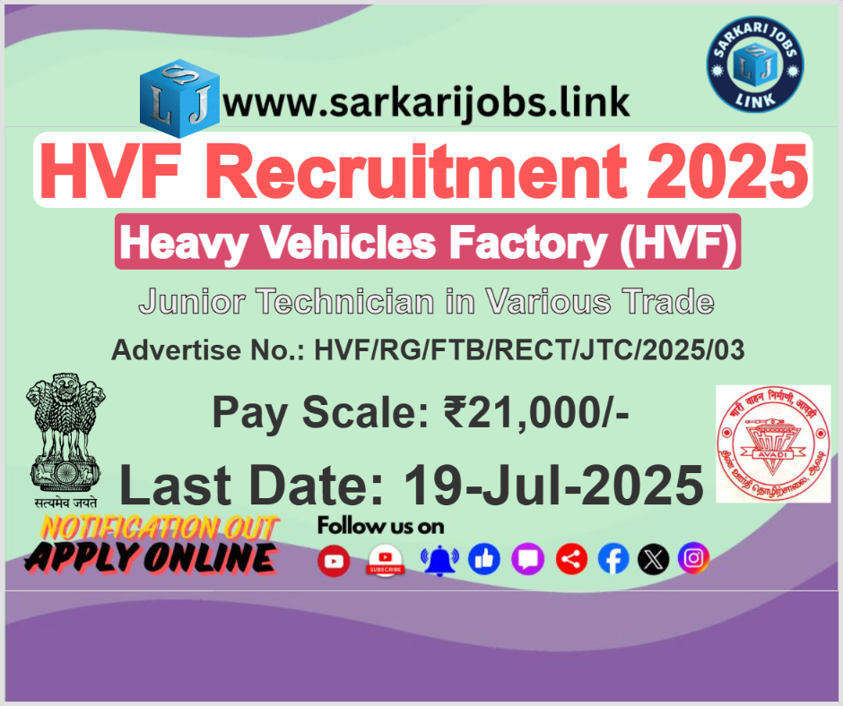 HVF Recruitment 2025