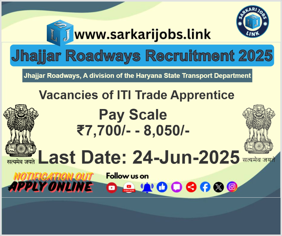 Jhajjar Roadways Recruitment 2025