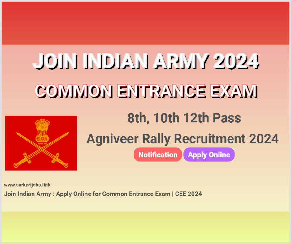 Join Indian Army Common Entrance Exam