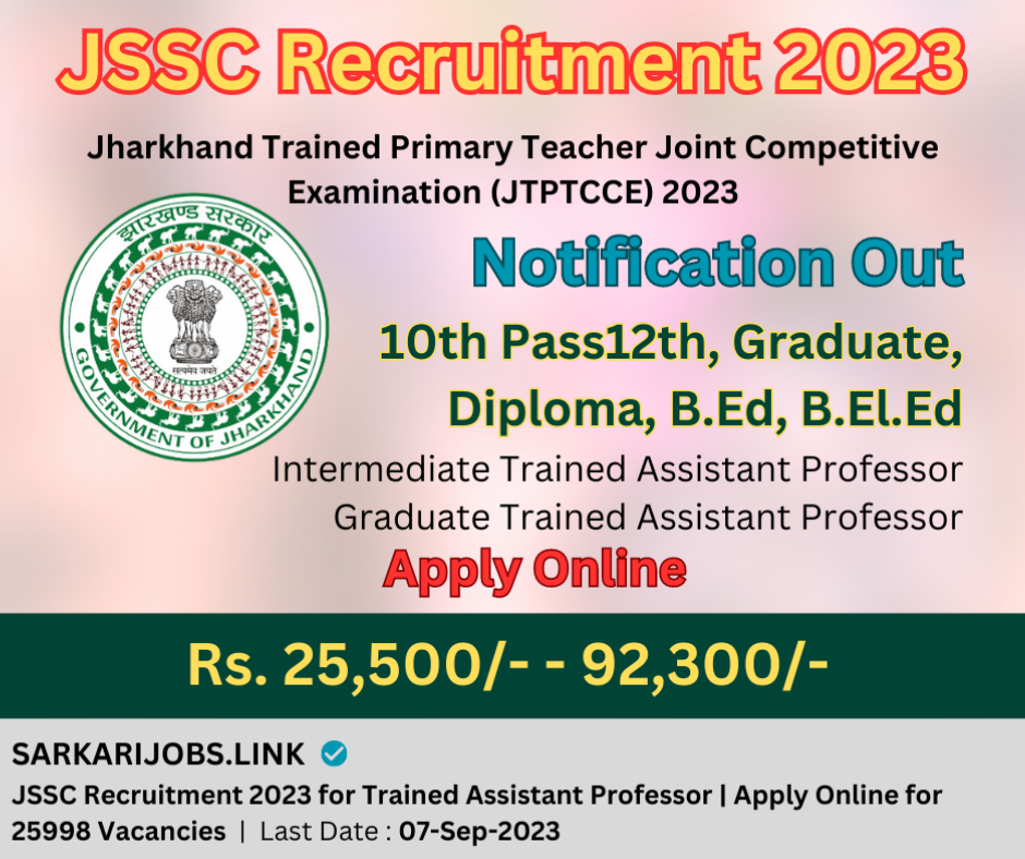 JSSC Recruitment