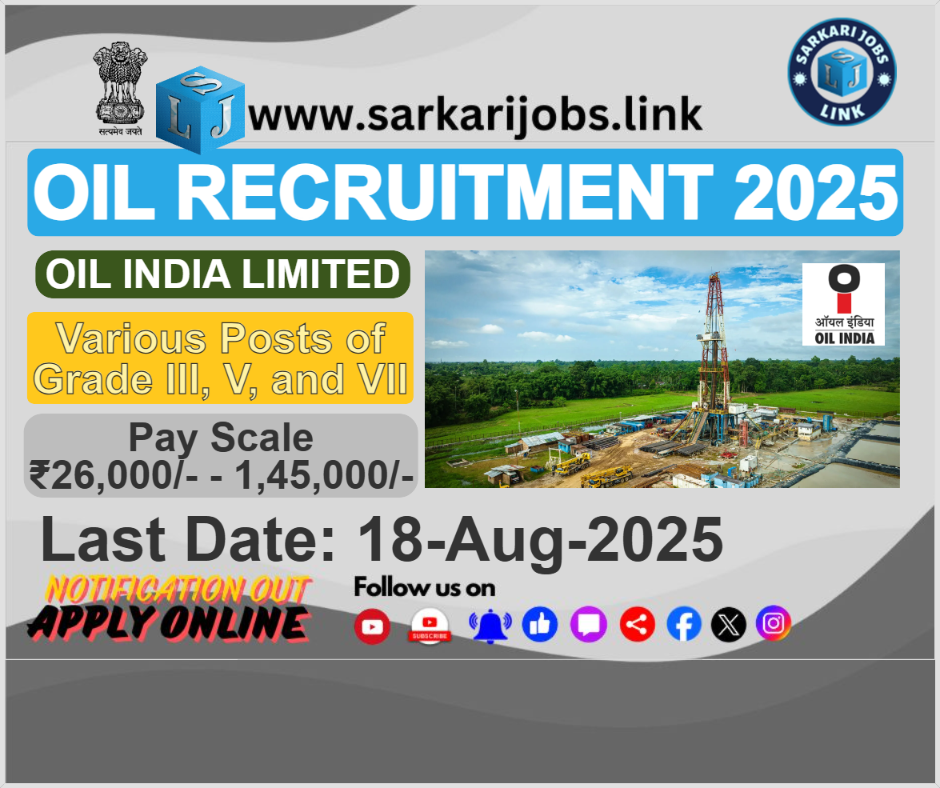OIL Recruitment 2025