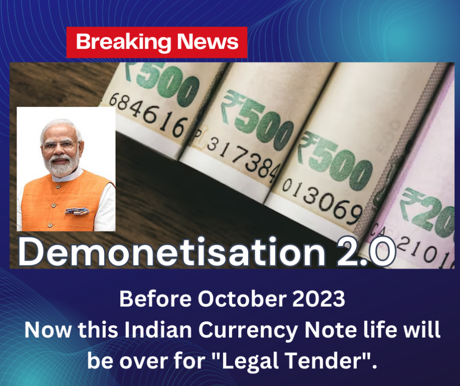 RBI to withdraw Rs 2000 notes from circulation, will continue as legal tender before october 2023.