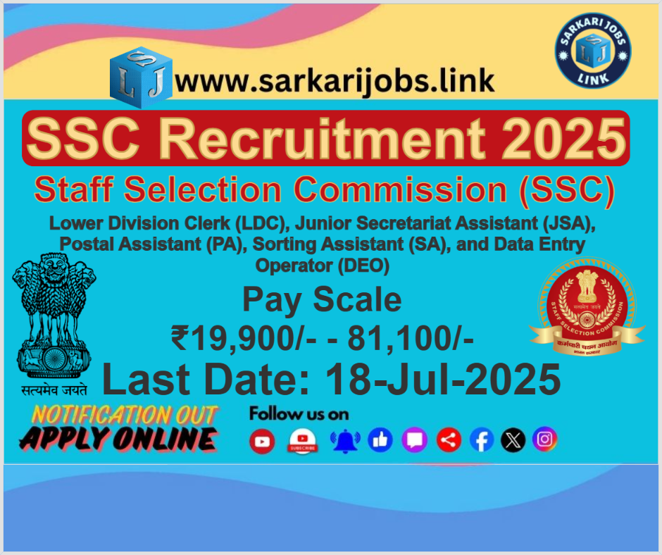 SSC Recruitment 2025