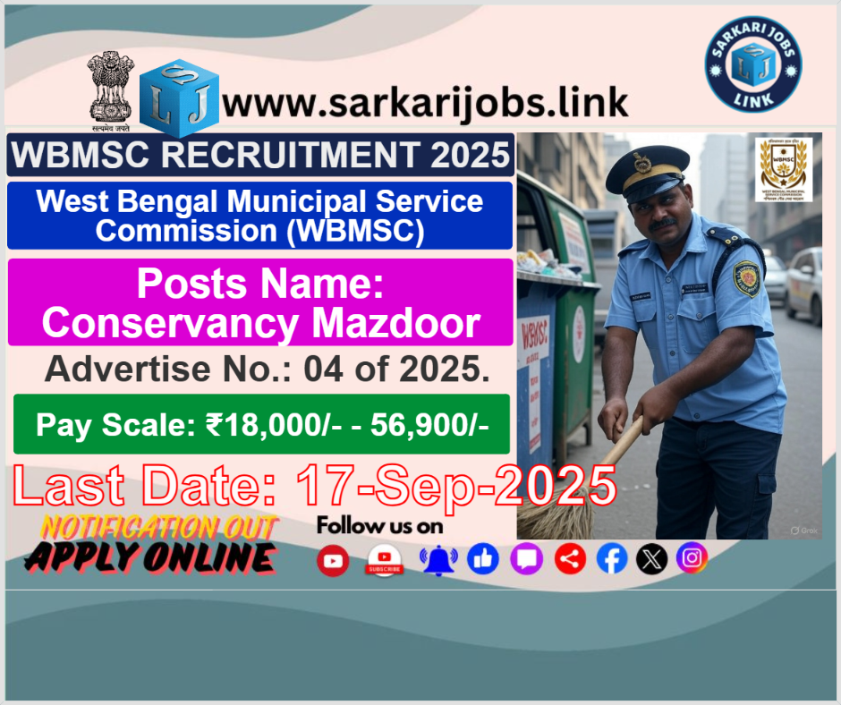 WBMSC Recruitment 2025